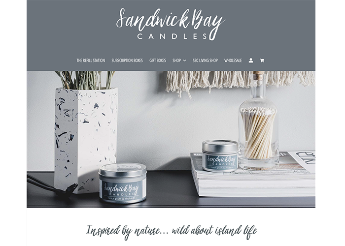 Sandwick Bay Candles home page